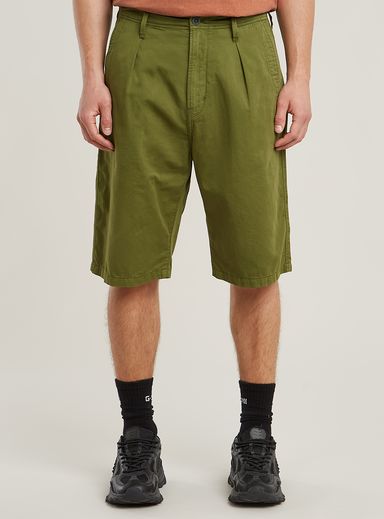 Pleated Chino Short